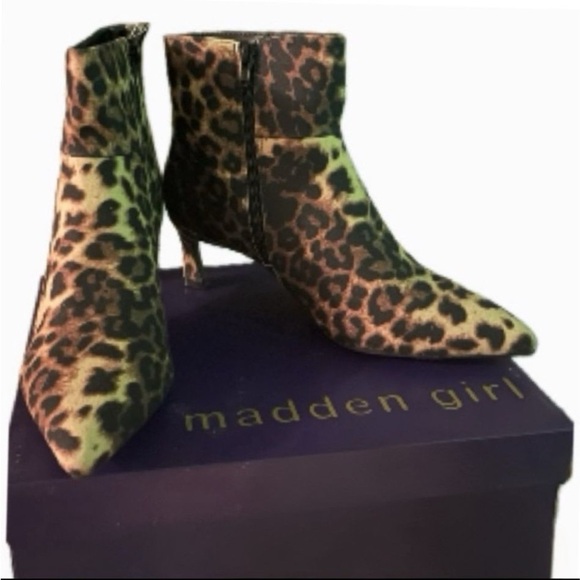 New! MADDEN GIRL Stormyy Booties. Leopard print. Size 7 - Picture 5 of 13